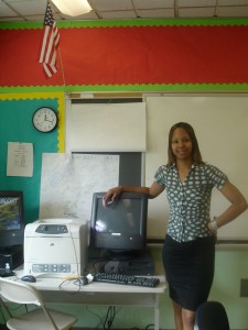 Khalya in her classroom